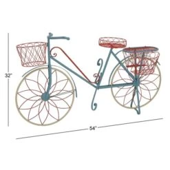 54" Turquoise Iron Vintage Plant Stand 20 54" Turquoise Iron Vintage Plant Stand -Michaels Shop D365618S 9