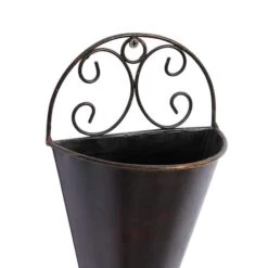 Black Metal Cone Rustic Planter Set -Michaels Shop D365671S 4