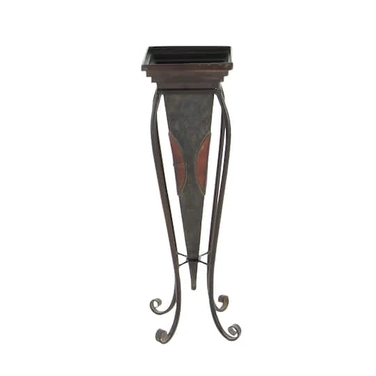 Brown Metal Rustic Planter With Curved Legs Set 3 Brown Metal Rustic Planter With Curved Legs Set - Image 3