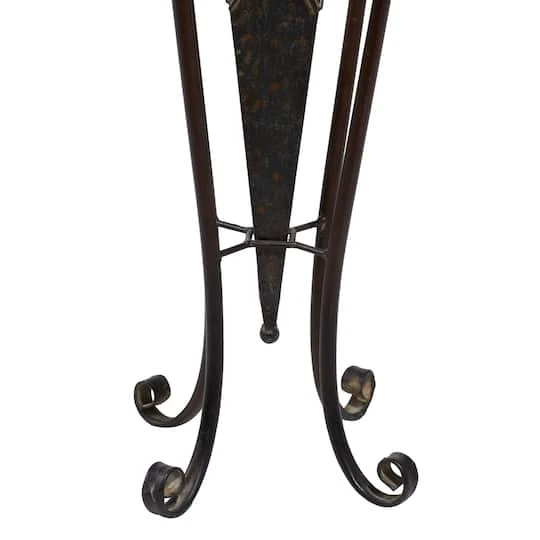 Brown Metal Rustic Planter With Curved Legs Set 4 Brown Metal Rustic Planter With Curved Legs Set - Image 4