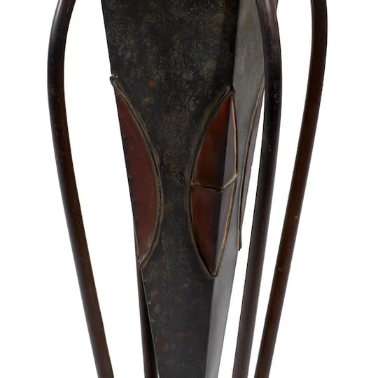 Brown Metal Rustic Planter With Curved Legs Set 5 Brown Metal Rustic Planter With Curved Legs Set - Image 5