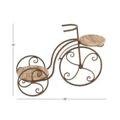 Brown Metal Farmhouse Bicycle Plantstand, 25" X 19" 14 Brown Metal Farmhouse Bicycle Plantstand, 25" X 19" -Michaels Shop D365691S 9