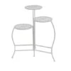 White Metal Traditional Plantstand Set