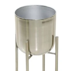 Silver Metal Glam Planter Set -Michaels Shop D365757S 8