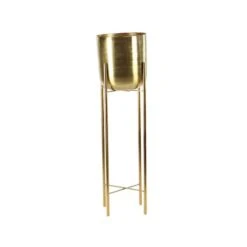 CosmoLiving By Cosmopolitan Gold Metal Glam Planter Set, 39" & 46" -Michaels Shop D365771S 3