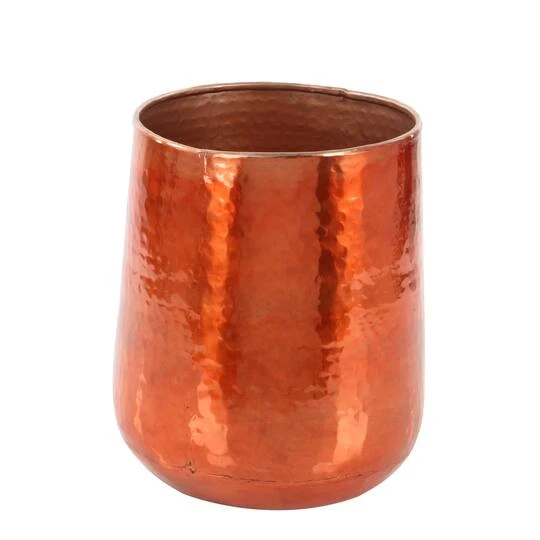 Copper Aluminum Glam Planter, 21", 16" & 13" 3 Copper Aluminum Glam Planter, 21", 16" & 13" - Image 3