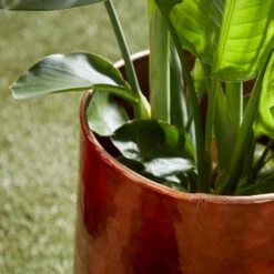 Copper Aluminum Glam Planter, 21", 16" & 13" 15 Copper Aluminum Glam Planter, 21", 16" & 13" -Michaels Shop D365788S 6