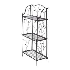 Glitzhome® 3-Tier Black Metal Plant Stand 15 Glitzhome® 3-Tier Black Metal Plant Stand -Michaels Shop D368464S 6