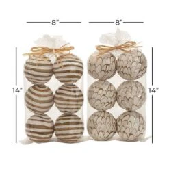 4" Natural Dried Floral Sola Ball Vase Filler Set 12 4" Natural Dried Floral Sola Ball Vase Filler Set -Michaels Shop D368541S 6