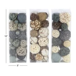 Multicolor Dried Floral Country Orb Vase Filler, 3ct. -Michaels Shop D368542S 8