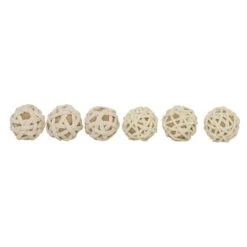 4" Natural Jute Vase Filler Orbs, 6ct.