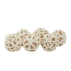 4" Natural Jute Vase Filler Orbs, 6ct. -Michaels Shop D368544S 3
