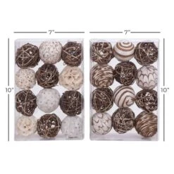 3" Natural Dried Floral Vase Filler Orb Set -Michaels Shop D368548S 7