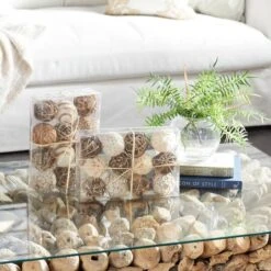 3" Natural Dried Floral Vase Filler Orb Set -Michaels Shop D368548S 8