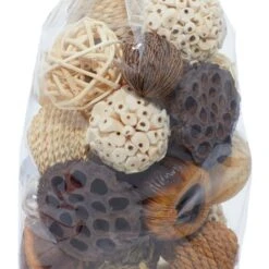 Natural Brown Dried Floral & Rope Orb Vase Filler, 2ct. -Michaels Shop D368554S 5