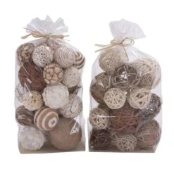 Mixed Natural Dried Floral Orb Vase Filler, 2ct.