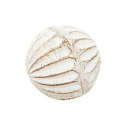 4" Distressed White Ceramic Country Orb Vase Filler Set -Michaels Shop D368558S 6