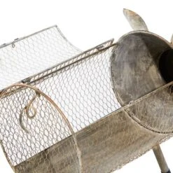 Gray Distressed Metal Farmhouse Pig Planter Set 15 Gray Distressed Metal Farmhouse Pig Planter Set -Michaels Shop D369892S 5