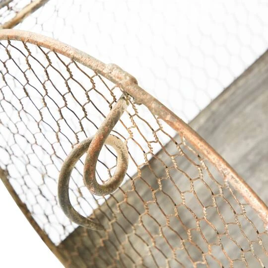 Gray Distressed Metal Farmhouse Pig Planter Set 7 Gray Distressed Metal Farmhouse Pig Planter Set - Image 7