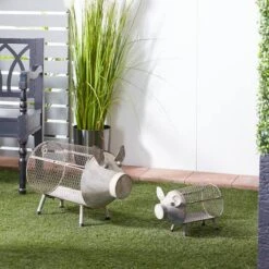 Gray Distressed Metal Farmhouse Pig Planter Set 19 Gray Distressed Metal Farmhouse Pig Planter Set -Michaels Shop D369892S 9