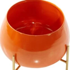 Metal Round Contemporary Planter Set Orange -Michaels Shop D369899S 6