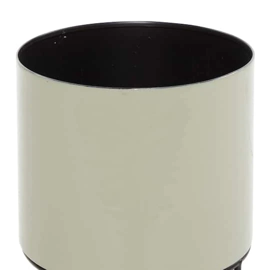 Taupe Metal Contemporary Planter Set 3 Taupe Metal Contemporary Planter Set - Image 3