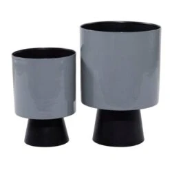 Gray & Black Metal Modern Planter Set -Michaels Shop D369909S 6
