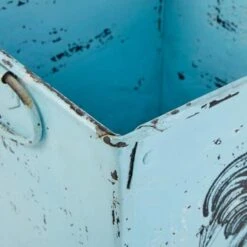 Light Blue Iron Vintage 2-Pot Planter -Michaels Shop D369921S 3