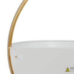 Gold & White Metal Contemporary Wall Planter Set -Michaels Shop D369950S 4