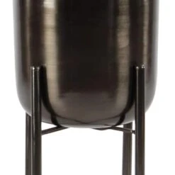 CosmoLiving By Cosmopolitan Black Metal Glam Planter Set -Michaels Shop D369954S 5