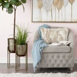 CosmoLiving By Cosmopolitan Black Metal Glam Planter Set -Michaels Shop D369954S 8