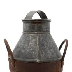 13" Gray Iron Farmhouse Decorative Can -Michaels Shop D372099S 5