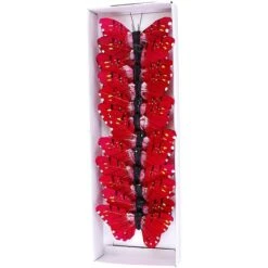 Reliant 3" Red Butterflies, 12ct.