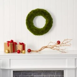 18" Green Moss Wreath 7 18" Green Moss Wreath -Michaels Shop D386406S 3