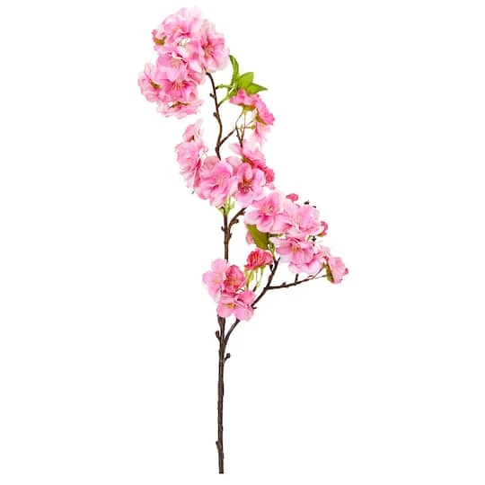 Pink Artificial Cherry Blossom Spray, 12ct. 2 Pink Artificial Cherry Blossom Spray, 12ct. - Image 2