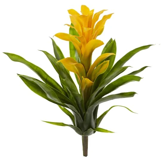 15" Bromeliad Artificial Flower (Set Of 4) 3 15" Bromeliad Artificial Flower (Set Of 4) - Image 3