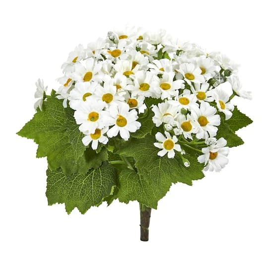 White Daisy Flower Bush, 6ct. 1 White Daisy Flower Bush, 6ct.