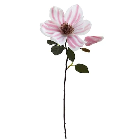 Pink Magnolia Stem, 18ct. 1 Pink Magnolia Stem, 18ct.
