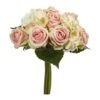 12" Rose And Hydrangea Bouquet Artificial Flower (Set Of 6)