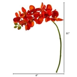 Moth Orchid Stem, 6ct. Orange -Michaels Shop D386618S 2