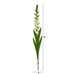 White Gladiolus Flower Stems, 3ct. -Michaels Shop D386657S 2