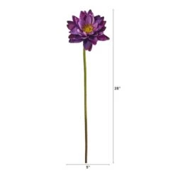 Lotus Flower Stems, 4ct. Purple 6 Lotus Flower Stems, 4ct. Purple -Michaels Shop D386686S 2