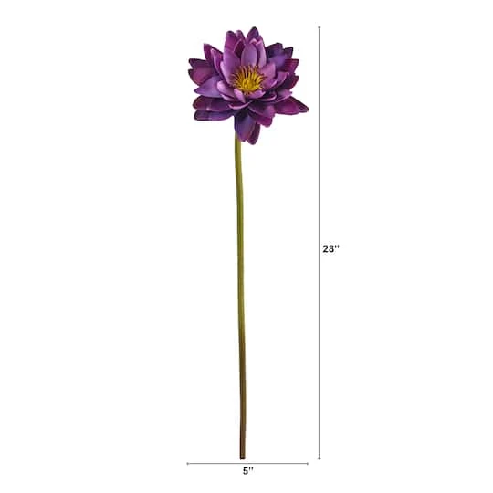 Lotus Flower Stems, 4ct. Purple 3 Lotus Flower Stems, 4ct. Purple - Image 3