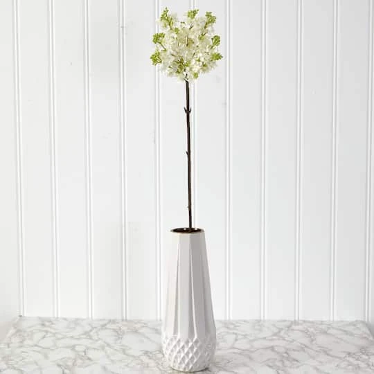 32'' Lilac Artificial Flower Stem, 4ct. White 4 32'' Lilac Artificial Flower Stem, 4ct. White - Image 4