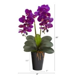 23" Double Orchid Arrangement In Vase Assorted -Michaels Shop D386868S 2