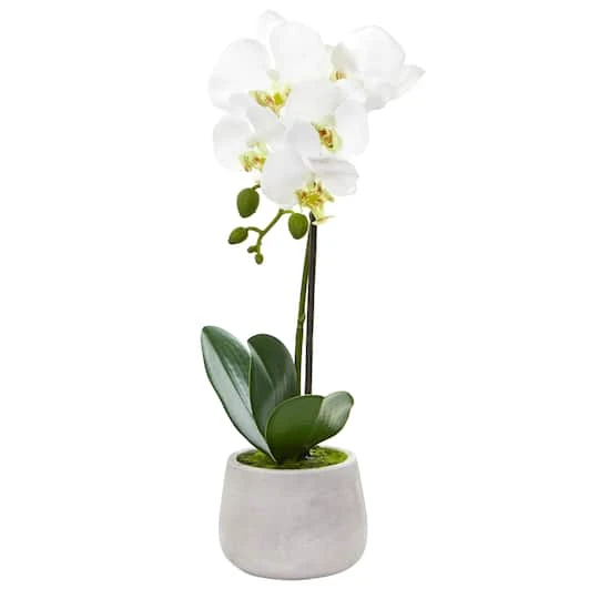 Phalaenopsis Orchid Artificial Arrangement (Set Of 2) 3 Phalaenopsis Orchid Artificial Arrangement (Set Of 2) - Image 3