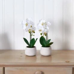 Phalaenopsis Orchid Artificial Arrangement (Set Of 2) 9 Phalaenopsis Orchid Artificial Arrangement (Set Of 2) -Michaels Shop D387082S 14