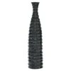 24" Black Stoneware Traditional Vase