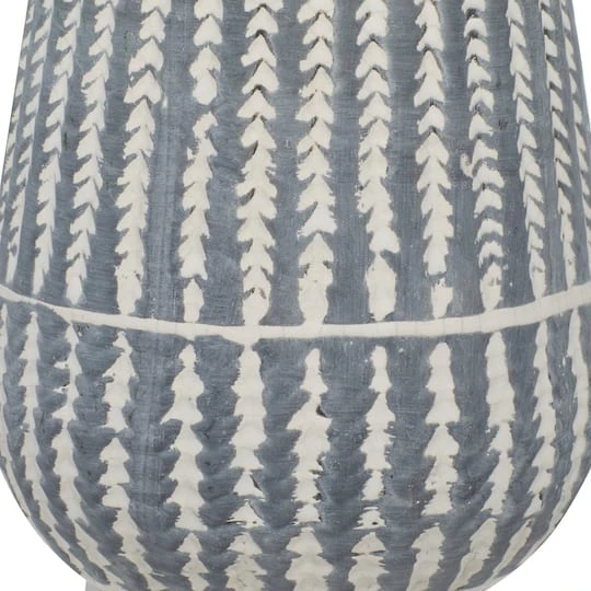 White Stoneware Farmhouse Vase 4 White Stoneware Farmhouse Vase - Image 4