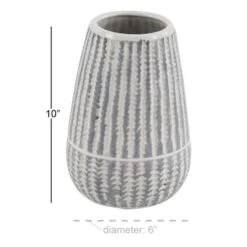 White Stoneware Farmhouse Vase 12 White Stoneware Farmhouse Vase -Michaels Shop D401603S 5